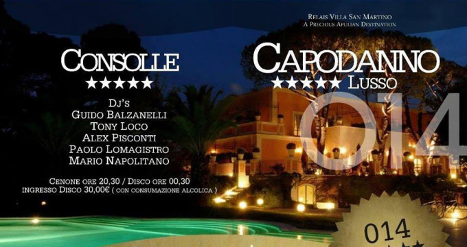 Capodanno 5 Stelle Lusso: Villa San Martino