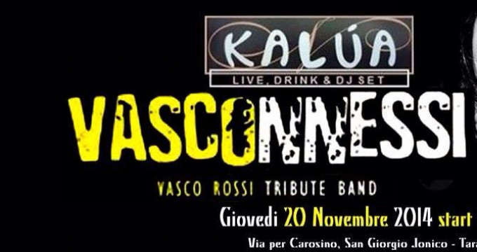 Giovedì 20 Novembre al KALUA ASCONNESSI LIVE SHOW