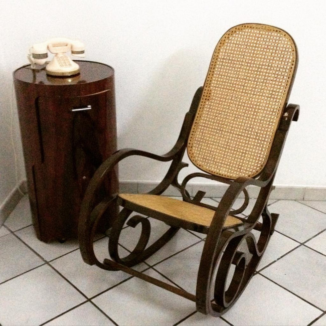 SEDIA chair A DONDOLO POLTRONA VIENNA NOCE vintage