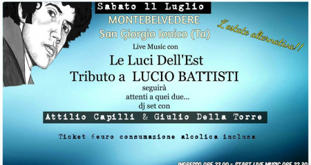 Luci dell Est: tributo rock a Lucio Battisti e dj set con Capilli & Della Torre