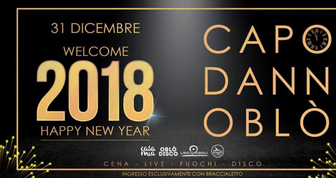 Capodanno 2018 Oblo' Disco