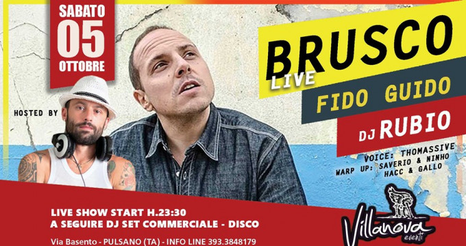 Brusco Live / Fido Guido / Dj Rubio